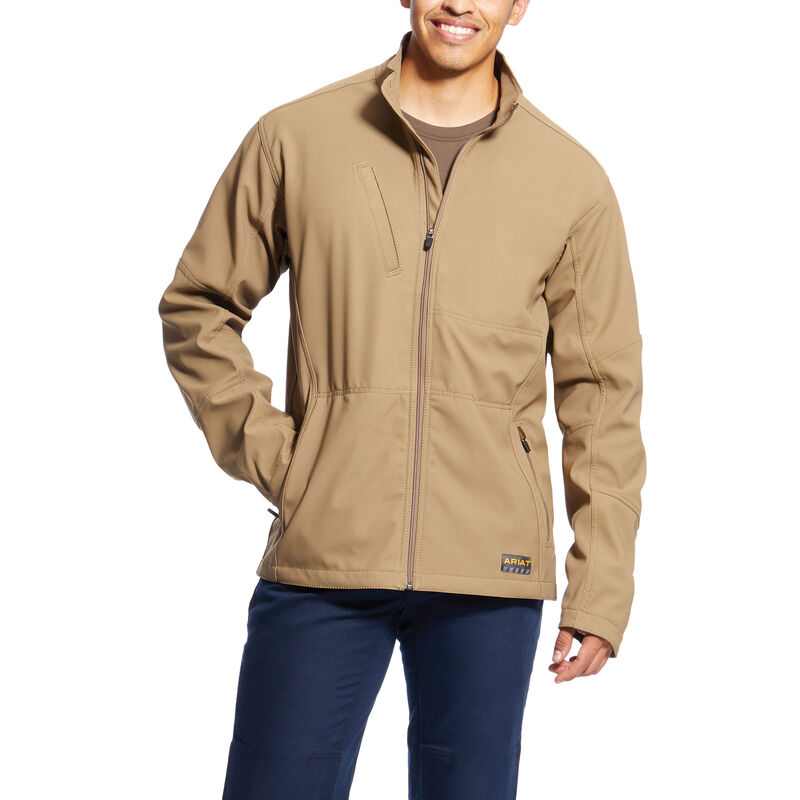 Ariat Jacke Herren - Rebar Stretch Canvas Softshell Khaki ( RPDEC-8713 )